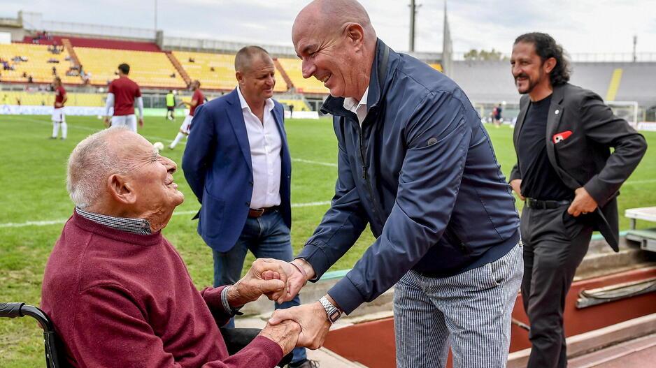 L’emozione di Giorgio Allori, simbolo della Resistenza: «Fantastico tornare allo stadio»