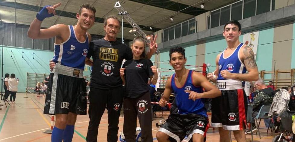 La Pugilistica Lucchese in grande spolvero sul ring fiorentino del quartiere Isolotto