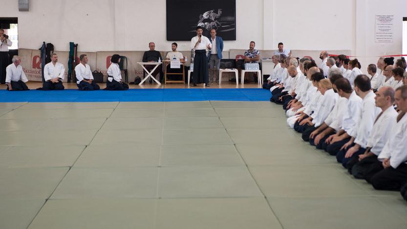 Un momento della festa per il mezzo secolo dell’associazione sportiva