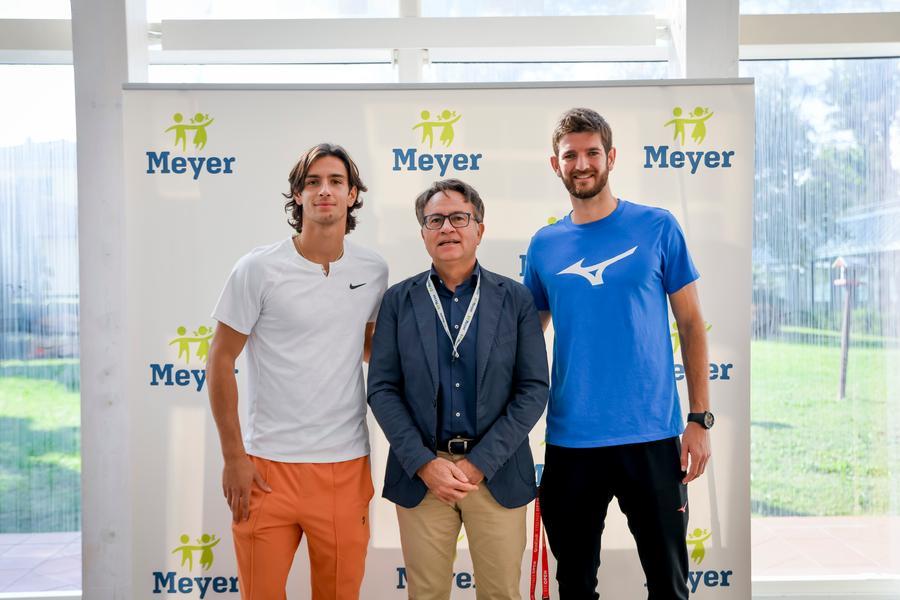 Musetti e Vavassori in vista al Meyer: che sorpresa per i piccoli pazienti
