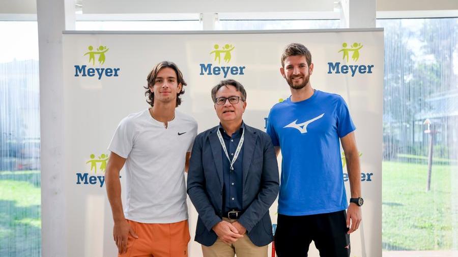 Musetti e Vavassori in vista al Meyer: che sorpresa per i piccoli pazienti