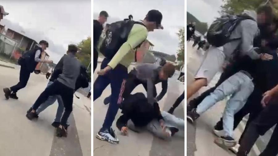 La sequenza delle immagini choc dell'aggressione al villaggio scolastico di Pontedera 