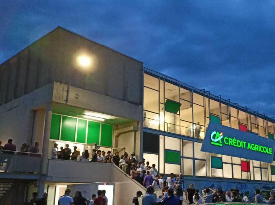 Una veduta del palazzetto Crédit Agricole