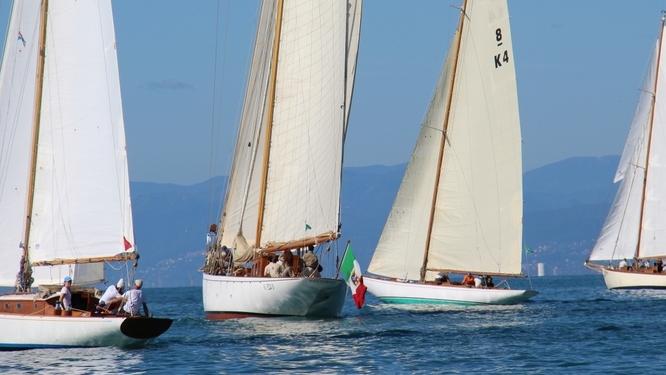 La regata delle vele storiche a Viareggio (Foto Maccione)
