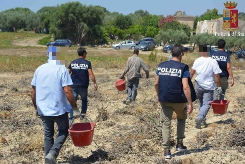 Un sopralluogo della polizia