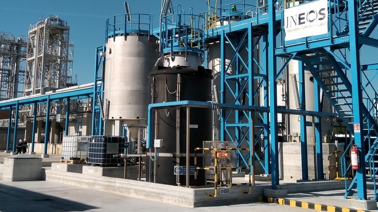 Un impianto del parco industriale Solvay
