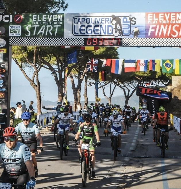 Uno scatto della corsa Capoliveri Legend Cup
