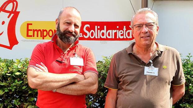 Folco Papi e Claudio Baldini dell’Emporio della solidarietà