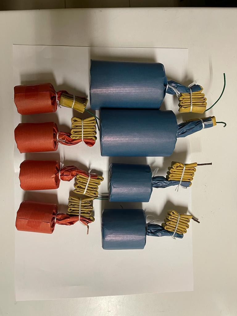 Esplode fuochi d’artificio nel cuore della notte e fa scoprire una piccola piantagione di marijuana