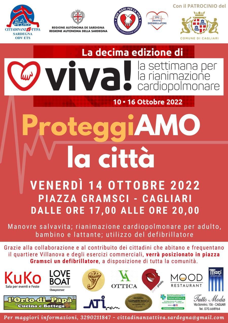 Defibrillatore in piazza Gramsci a Cagliari: “ProteggiAmo la città”