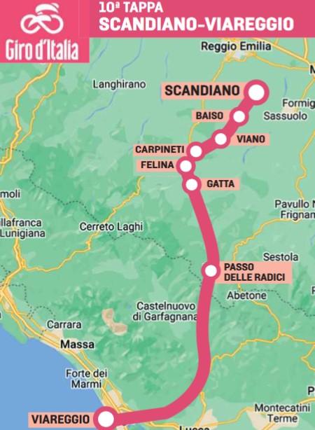Giro, una tappa di lusso