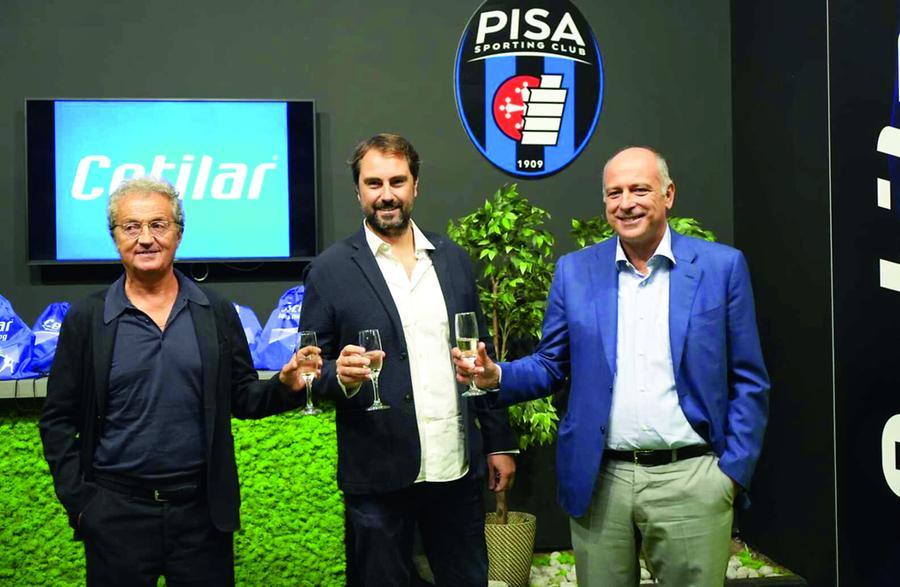 
	Da sinistra Giuseppe Corrado, Luca Pulina e Carlo Volpi (Foto Pisa Sc)

