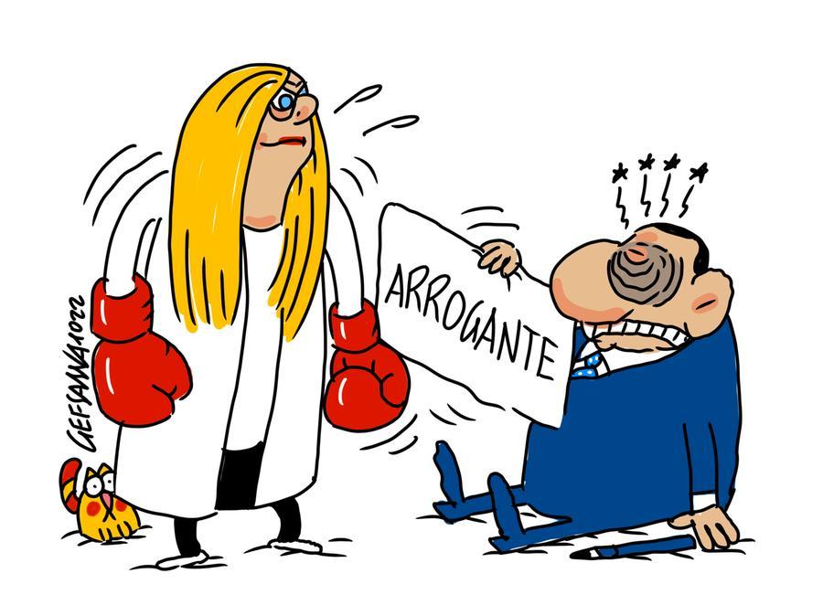 La vignetta di Gef, presidenze delle Camere: Berlusconi messo ko da Meloni