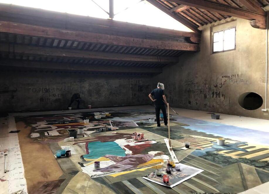 Pisa, al Teatro Verdi un nuovo sipario ispirato a Gatti realizzato insieme agli studenti del Russoli