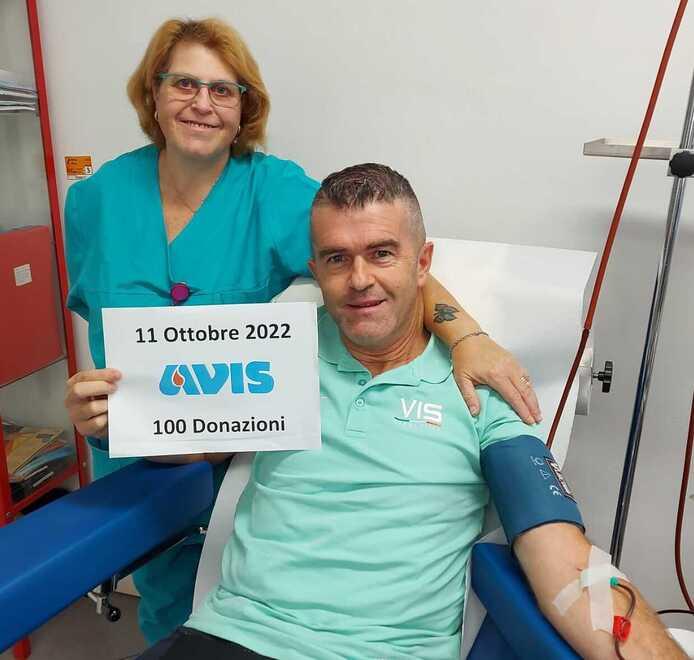 Pavullo, Adamo è da record:  centesima donazione all’Avis