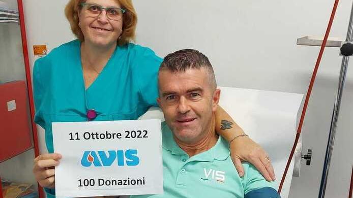 Pavullo, Adamo è da record: centesima donazione all’Avis