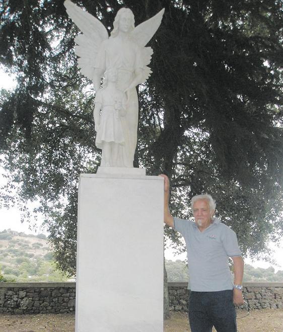 L’Angelo Bianco del santuario torna candido con il restauro