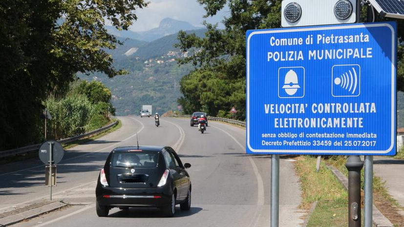 L’autovelox sull’Aurelia installato proprio nel 2018 (foto di archivio)