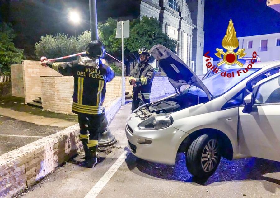 
	L'intervento dei vigili del fuoco

