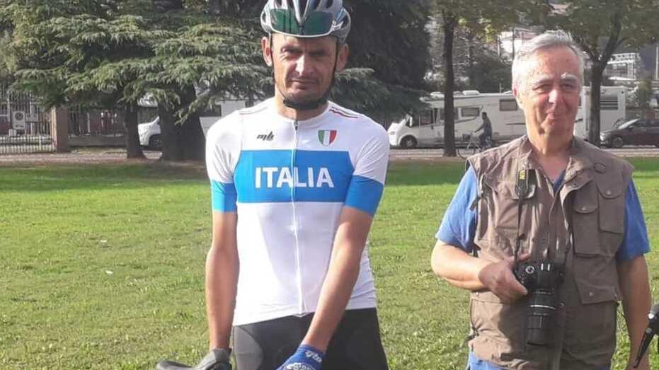 Cecina, il ferroviere in maglia azzurra