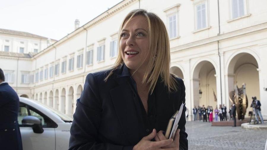 La neo premier Giorgia Meloni