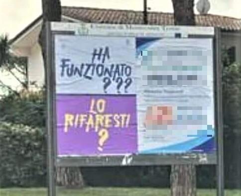 Nella foto un cartello