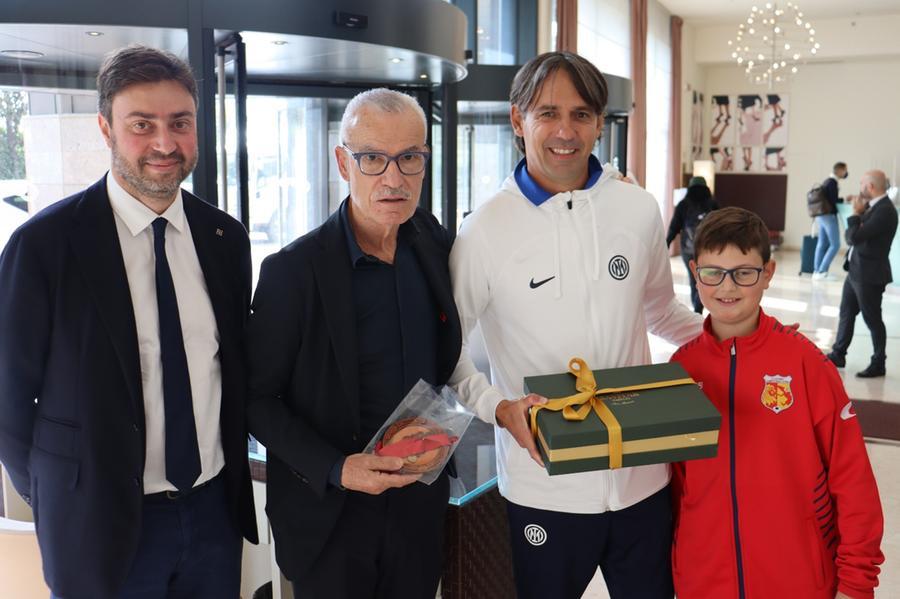 
	Da sinistra: Giacomo Gozzini, Marzio Gabbanini, Simone Inzaghi e Pietro Gozzini&nbsp;

