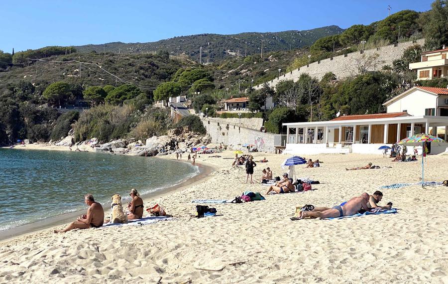 
	Bagnanti alla spiaggia di Cavoli, sull'isola d'Elba

