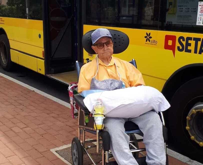 Modena I cent’anni di Vincenzo che ama girare in autobus