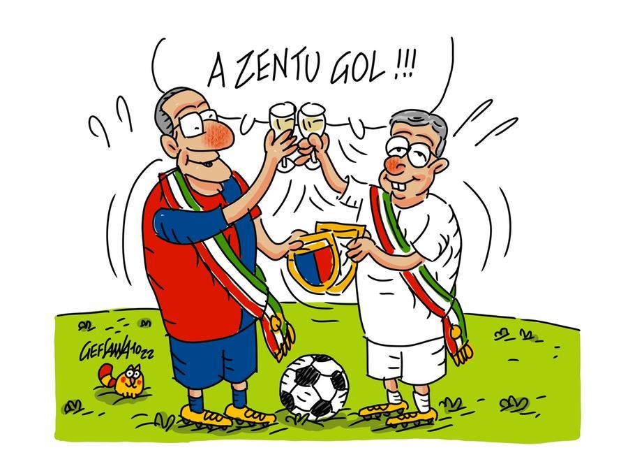 La vignetta di Gef: il gran giorno di Torres-Olbia