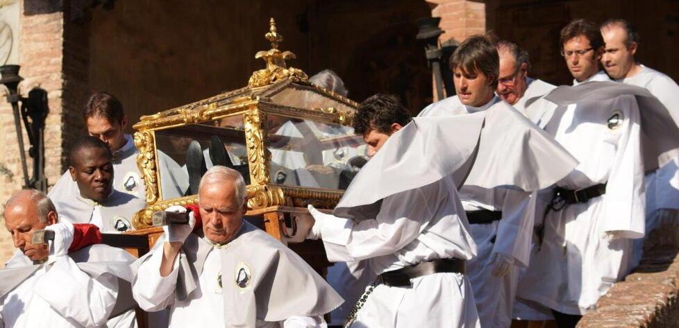 Un momento della processione dedicata a Beata Giulia