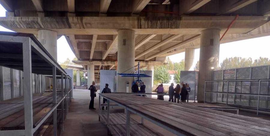 
	Lo spazio in cui sorger&agrave; il nuovo centro per il riuso&nbsp;


