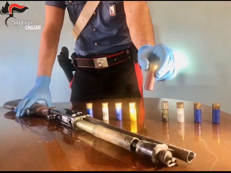 
	Il fucile di cui il 31enne arrestato ha cercato di liberarsi

