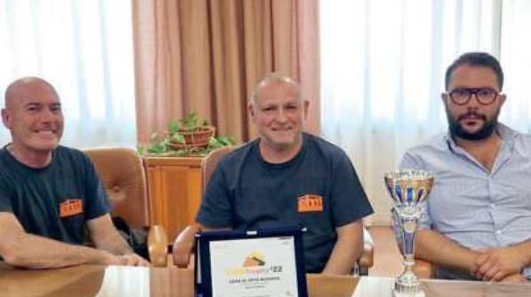 Fernando Spina e Vincenzo Lai con Antonio Brundu