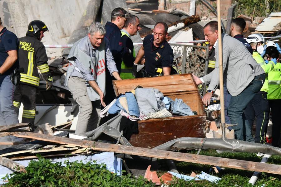 
	Un momento delle ricerche (foto Serracchioli)


