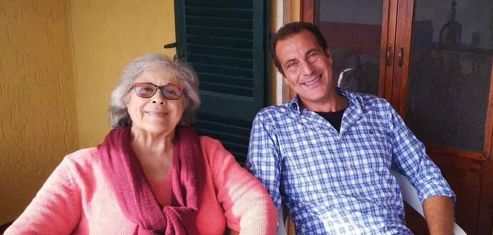 Grazia Cini Bruno insieme al figlio Giuseppe Bruno
