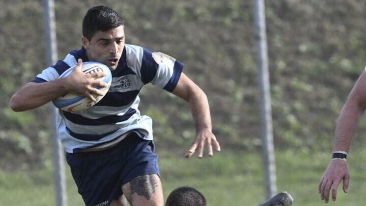 Nella foto, un’azione del Rugby Rufus San Vincenzo durante l’ultima partita contro Bellaria Pontedera