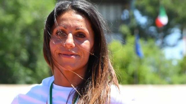 Nella foto, Rosa Iovine con al collo la medaglia Master F-40