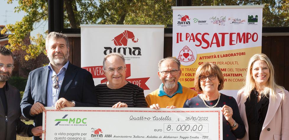 Ottomila euro all’Associazione Alzheimer