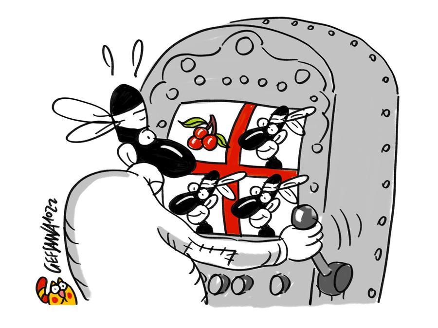 La vignetta di Gef: i sardi spendono troppo per il gioco d’azzardo