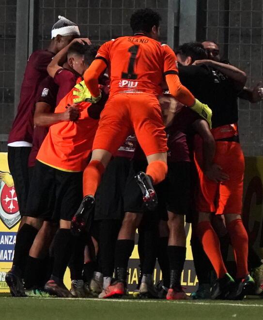 Il gol e la gioia dei granata