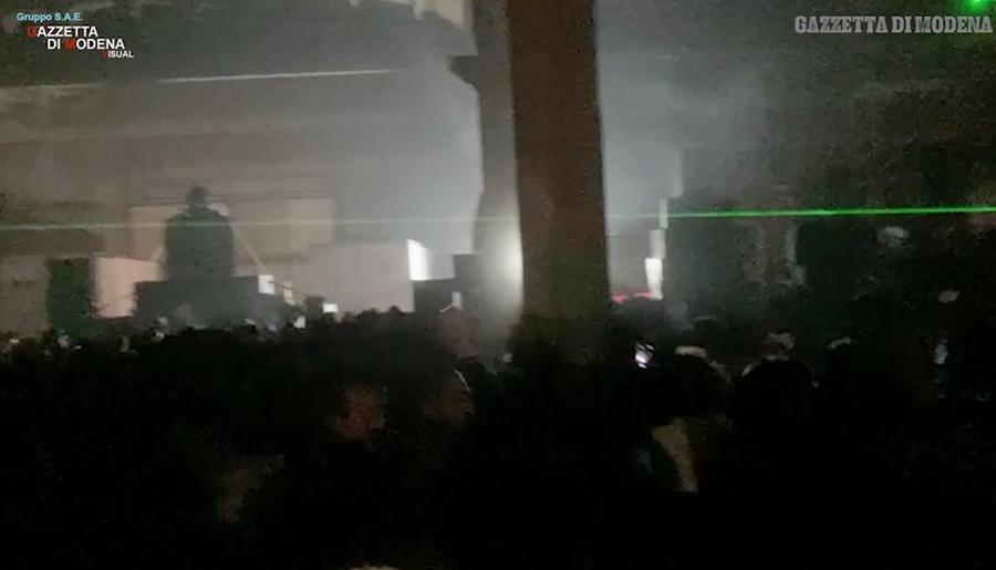 Rave a Modena, il sindaco Muzzarelli: «Garantire il ripristino della legalità»