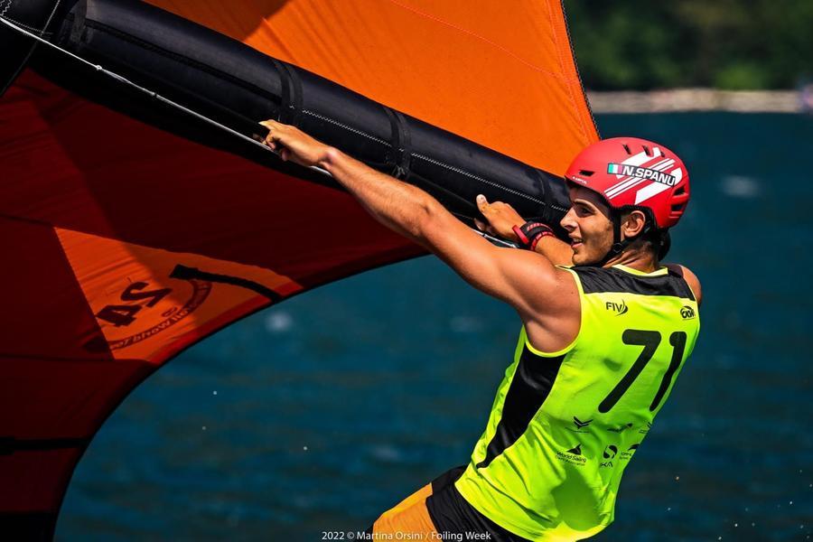 
	Nicol&ograve; Spanu impegnato in una gara

