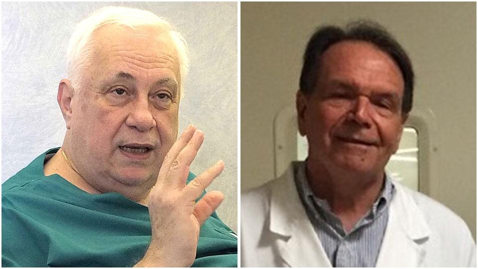 Il professor Rodolfo Capanna e Fabio Monzani