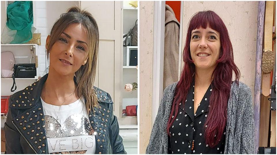 Luisa Fronda di MariLù in via Roma e Sara Pachetti titolare del negozio in via Guerrazzi