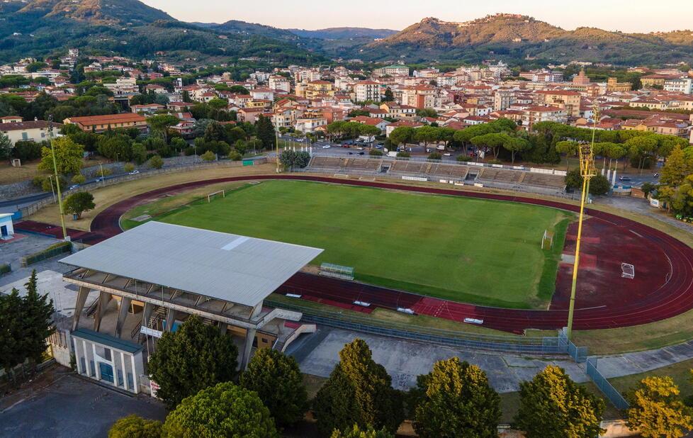Lo stadio comunale Mariotti di Montecatini (foto Nucci)