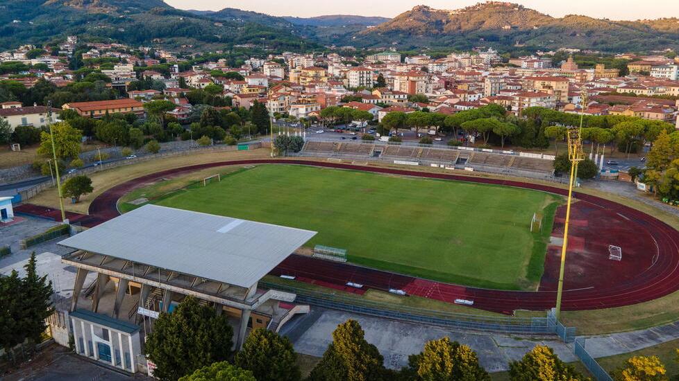 Lo stadio comunale Mariotti di Montecatini (foto Nucci)