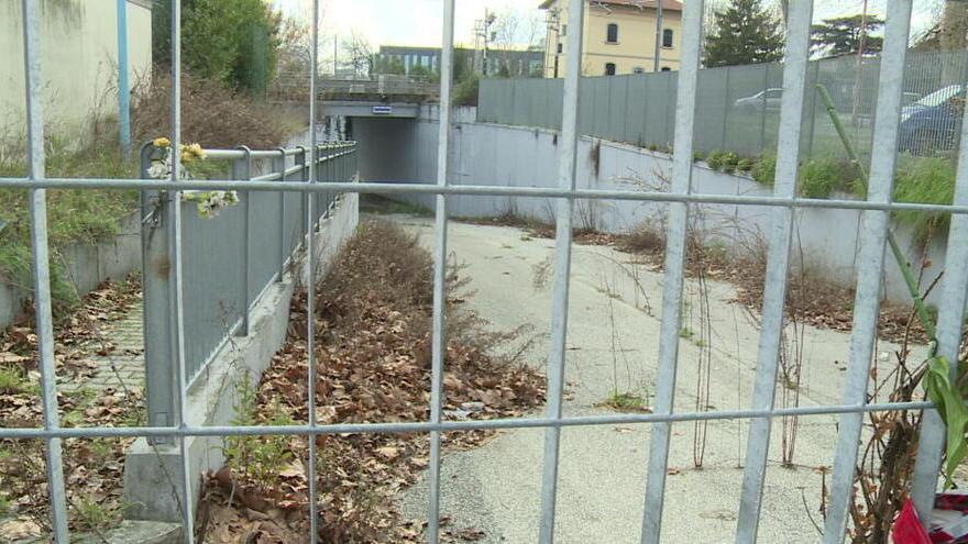 Il sottopasso di via Ciulli chiuso dal 2010