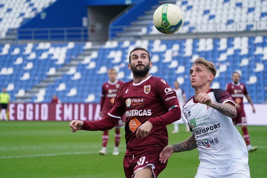 
	Un momento del match di Coppa Italia tra Reggiana e Pontedera (Foto Enrico Rossi)

