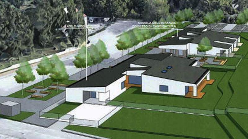 
	Il rendering del polo per l&rsquo;infanzia di Belmonte a Ponte a Niccheri: nascer&agrave; con le risorse del Piano Nazionale Ripresa e Resilienza

